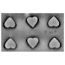 PLACA PARA BOMBON CORAZON TEXTURADO Nº478 PLASTICHOK