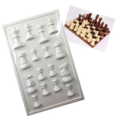 PLACA PARA BOMBON/SOUVENIR PIEZAS DE AJEDREZ Nº1583 PLASTICHOK