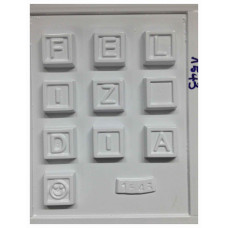 PLACA PARA BOMBON CHOCOFRASE FELIZ DIA Nº1543 PLASTICHOK