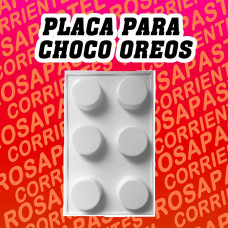 PLACA PARA BOMBON REDONDA CON CORAZON Nº2616 (Oreo)