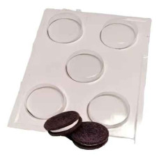 PLACA PARA BOMBON/SOUVENIR REDONDA LISA Nº2618 (Oreo) ALCIRA