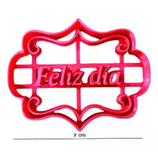 CORTANTE MARCADOR PLASTICO VINTAGE FELIZ DIA x1 DESIGN