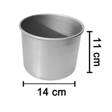 MOLDE TORTERA ALUMINIO INDIVIDUAL ALT.11 cm. Nº14 MULTY x1
