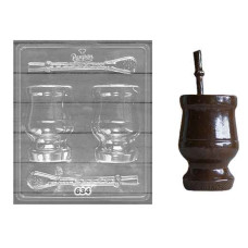 PLACA PARA SOUVENIR MATE CON BOMBILLA PARPEN X 1 P634