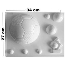 PLACA  PROFESIONAL PELOTA DE FUTBOL BLANCA LINEA GAUDI x1