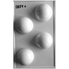 PLACA PARA BOMBON/SOUVENIR 4 MEDIAS ESFERAS DE 6.5 CM Nº1854 PLASTICHOK