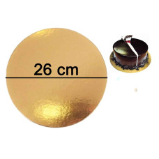 DISCO CARTON DORADO 26cm