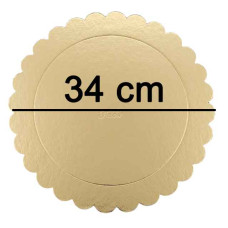 DISCO CARTON SOL DORADO REFORZADO 34cm