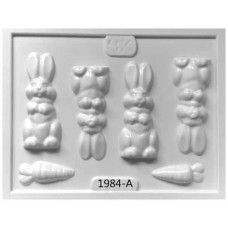 PLACA FIGURA CONEJITOS Y ZANAHORIAS N°1984 PLASTICHOK