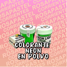 COLORANTE EN POLVO LIPOSOLUBLE NEON VERDE KING DUST