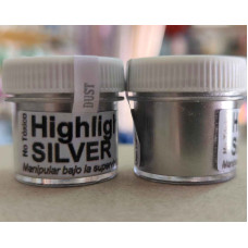 COLORANTE EN POLVO  KING DUST SILVER (PLATA)
