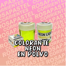 COLORANTE EN POLVO LIPOSOLUBLE NEON AMARILLO KING DUST