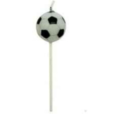 VELA PINCHE CON BRILLO PELOTA DE FUTBOL 