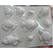 PLACA PARA BOMBON/SOUVENIR ACUARIO/FONDO DE MAR Nº1120 A PLASTICHOK