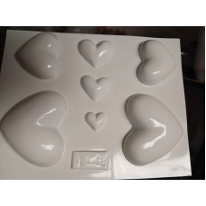 PLACA PARA BOMBON/SOUVENIR CORAZONES VARIOS TAMAÑOS Nº1449 A. PLASTICHOK