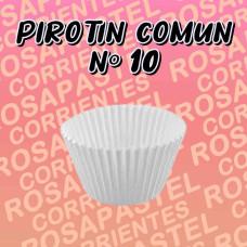 PIROTIN PARA CUPCAKE BLANCO Nº10 CAJA x1000