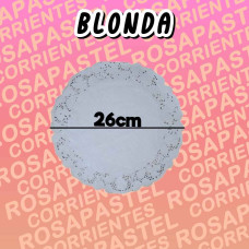 BLONDA REDONDA 26 CM x100
