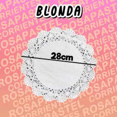 BLONDA REDONDA 28 CM x100