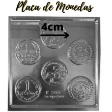 PLACA PARA BOMBON/SOUVENIR MONEDAS DE CHOCOLATE F205 LA REPOSTERA