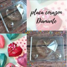 PLACA PROFESIONAL CORAZON DIAMANTE N°216 LA REPOSTERA