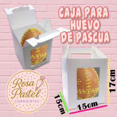 CAJA C/VISOR HUEVO 15X15X17 CAJA C/VISOR HUEVO 15X15X17