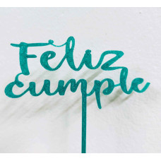 TOPPER VERDE CON BRILLO CHICO 3D TOPPER VERDE CON BRILLO CHICO 3D