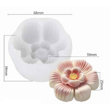 MOLDE SILICONA FLOR VELA