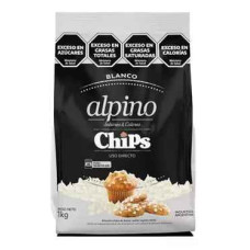 CHIPS CHOCOLATE BLANCO LODISER ALPINO 1KG