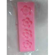 MOLDE SILICONA 4 FLORES CEREZO
