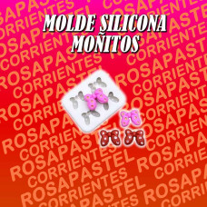 MOLDE SILICONA 4 MOÑOS PEQUEÑOS