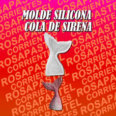 MOLDE SILICONA COLA SIRENA 11x4,5cm