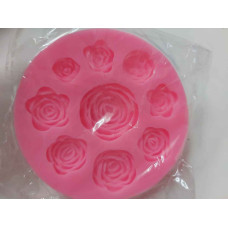 MOLDE SILICONA 9 ROSAS