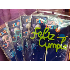 PINCHE FELIZ CUMPLE FLUORESCENTE