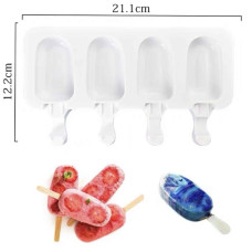 MOLDE SILICONA HELADO 4 CAVIDADES GRANDE