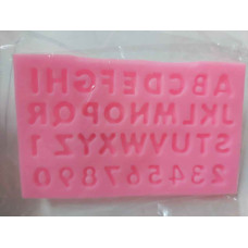 MOLDE SILICONA LETRAS CHICAS