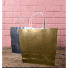 BOLSA C/MANIJA DORADA 18x21