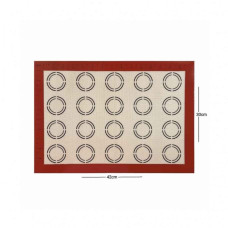 PLANCHA SILICONA MACARRONES ANTIADHERENTE 30x40