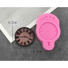 MOLDE SILICONA RELOJ ROSA