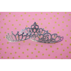 TIARA CON STRASS PLATEADA