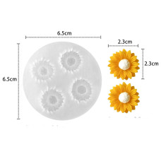 MOLDE SILICONA 4 MARGARITAS CHICAS