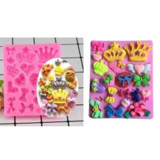 MOLDE SILICONA MINI CORONAS Y MOÑOS