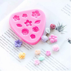 MOLDE SILICONA MINI FLORES VARIAS