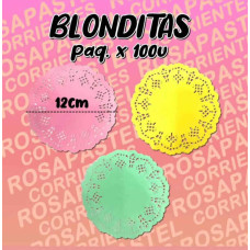 BLONDA 12cm x100 (CELESTE)