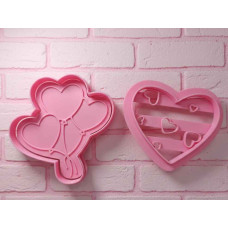 SET CORTANTE CORAZON LOVE 3D X2 SET CORTANTE CORAZON LOVE 3D X2