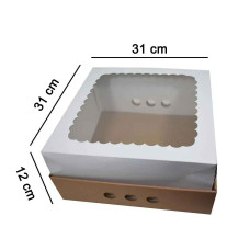CAJA DESAYUNO BASE Y VISOR 31x31x12