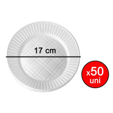 PLATO DE PLASTICO ECO 17cm x50