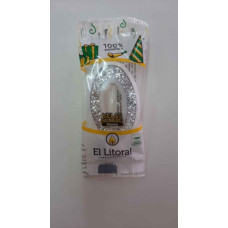 VELA NUMERO LITORAL BLANCA 0