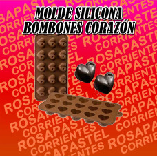 MOLDE SILICONA CORAZON