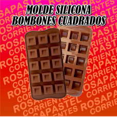 MOLDE SILICONA BOMBON CUADRADO