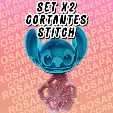 SET 2 CORTANTES STITCH 3D